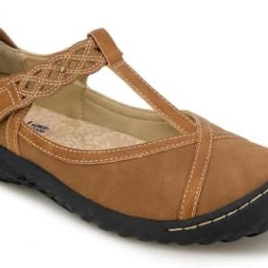 JBU by Jambu Women's Buttercup Mary Jane Flat - Comfortable Casual Footwear for Everyday Wear - Arch Support and Flexibl